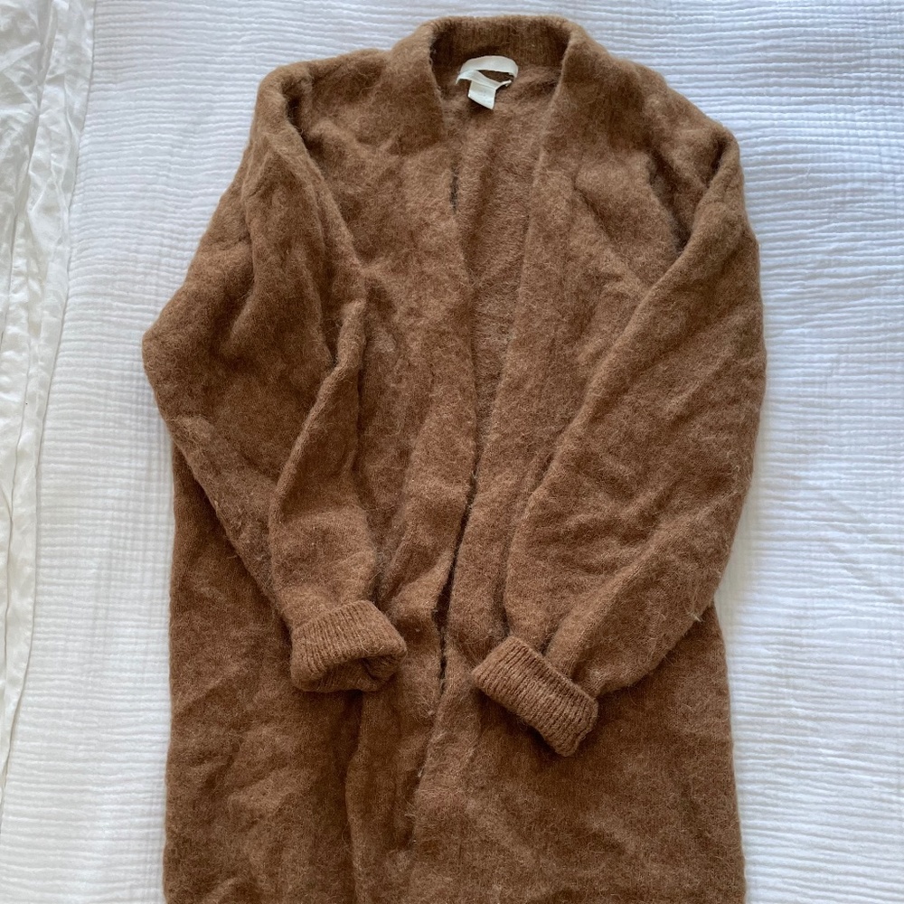 H&M Long mohair blend open cardigan